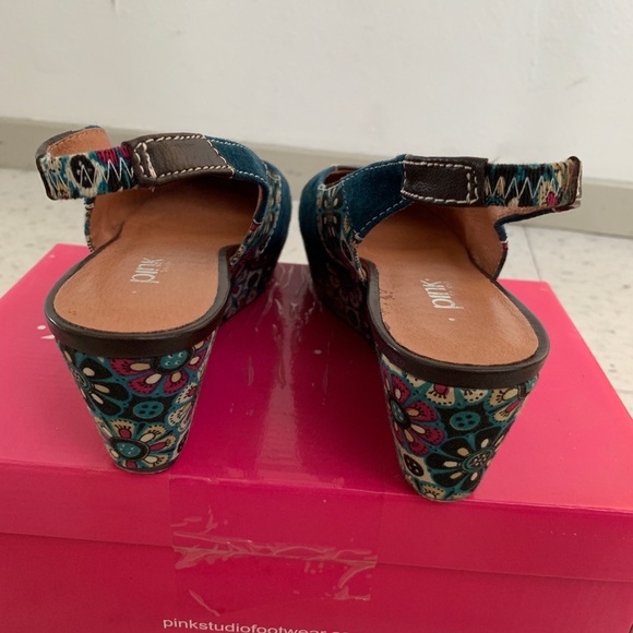 Anthropologie Pink Studio 70’s Inspired Sling-Back - Picture 6 of 8